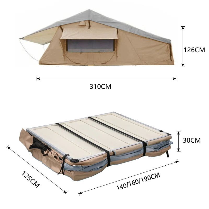 Car Roof Mounted Camping Tent Edmund 12